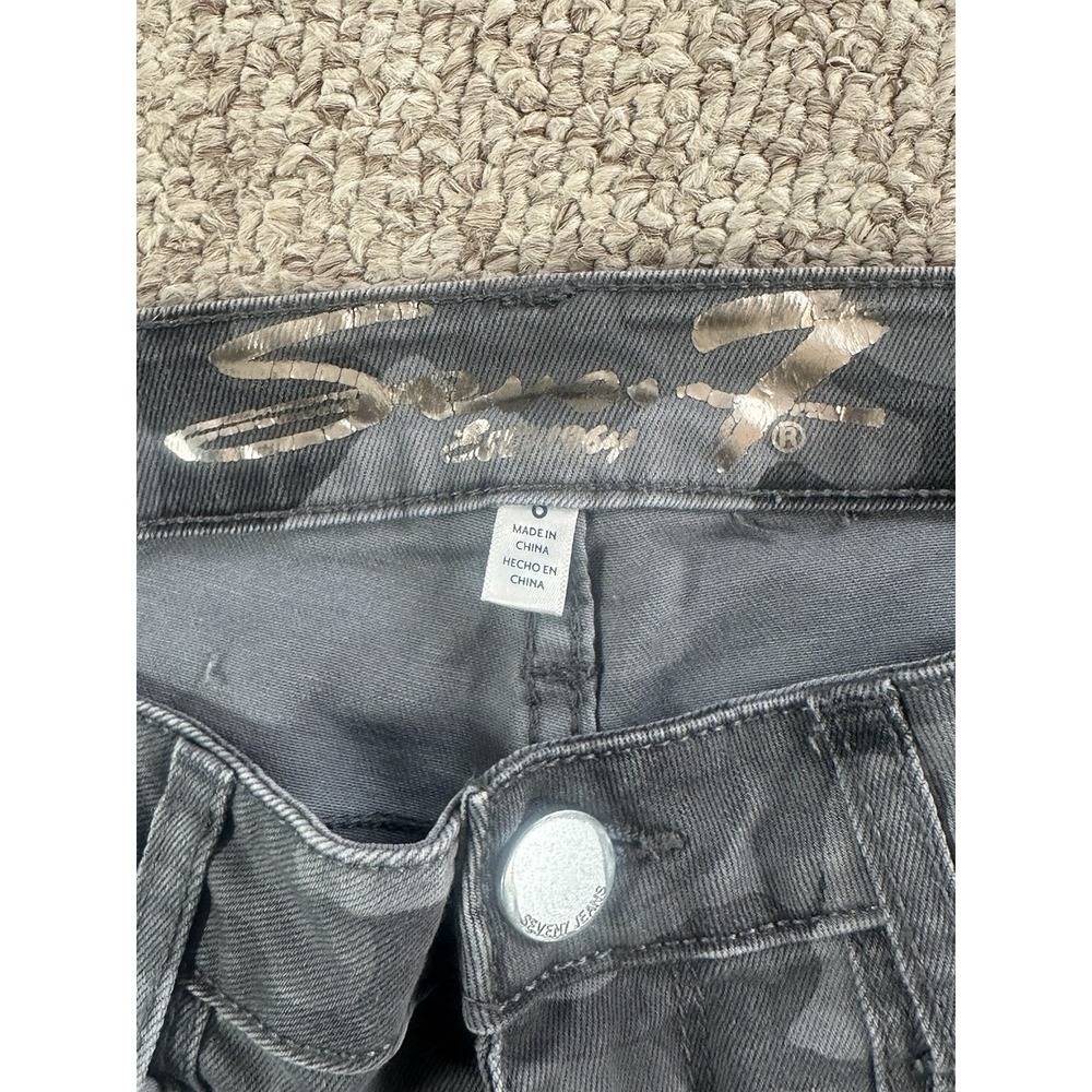 Seven Utility Ankle Skinny Women's Jeans Size 6(Actual 32x27) Camo Y2K Military - Picture 3 of 16